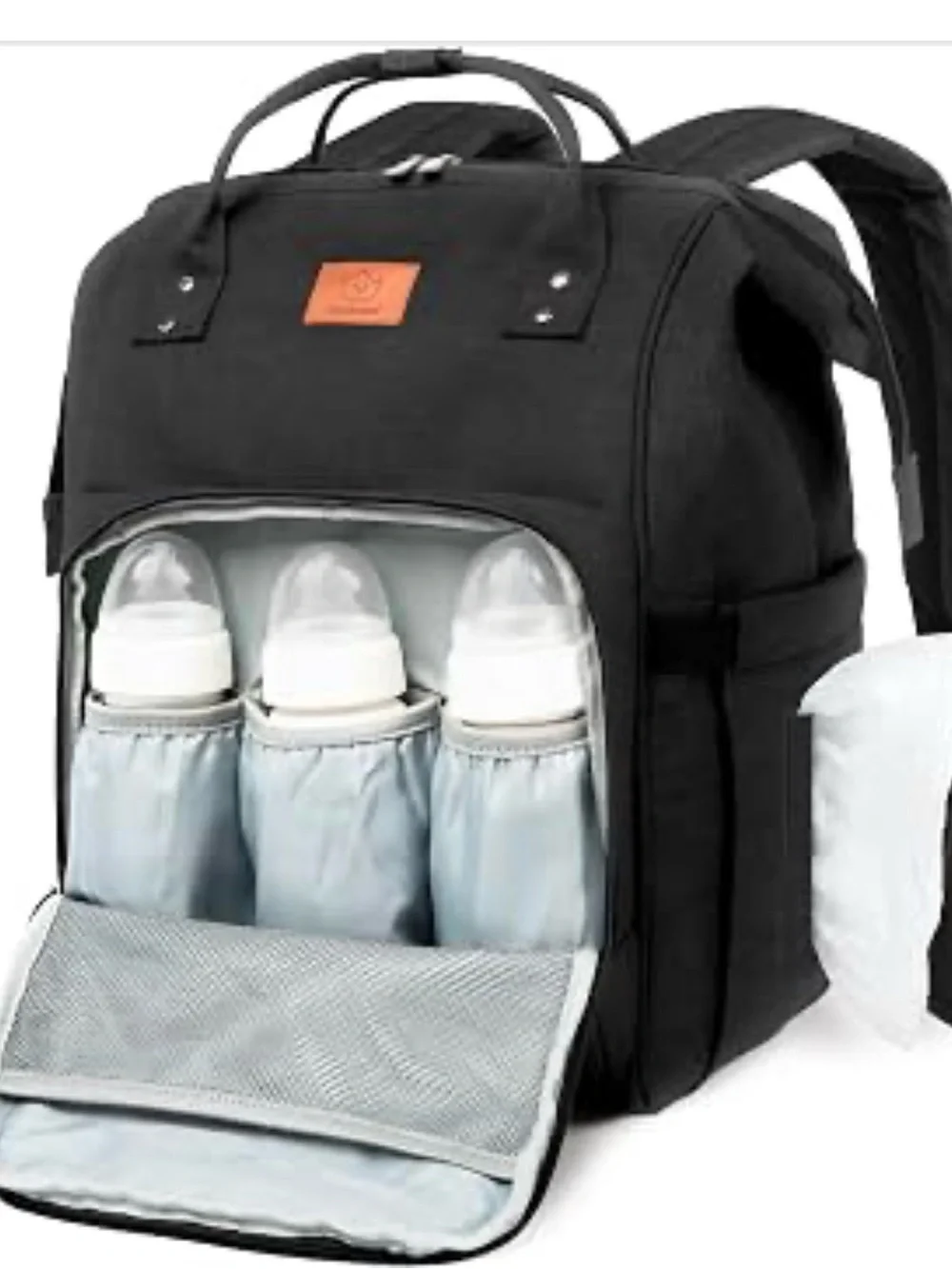 Keababies Backpack Tote baby bag with Front Pocket
